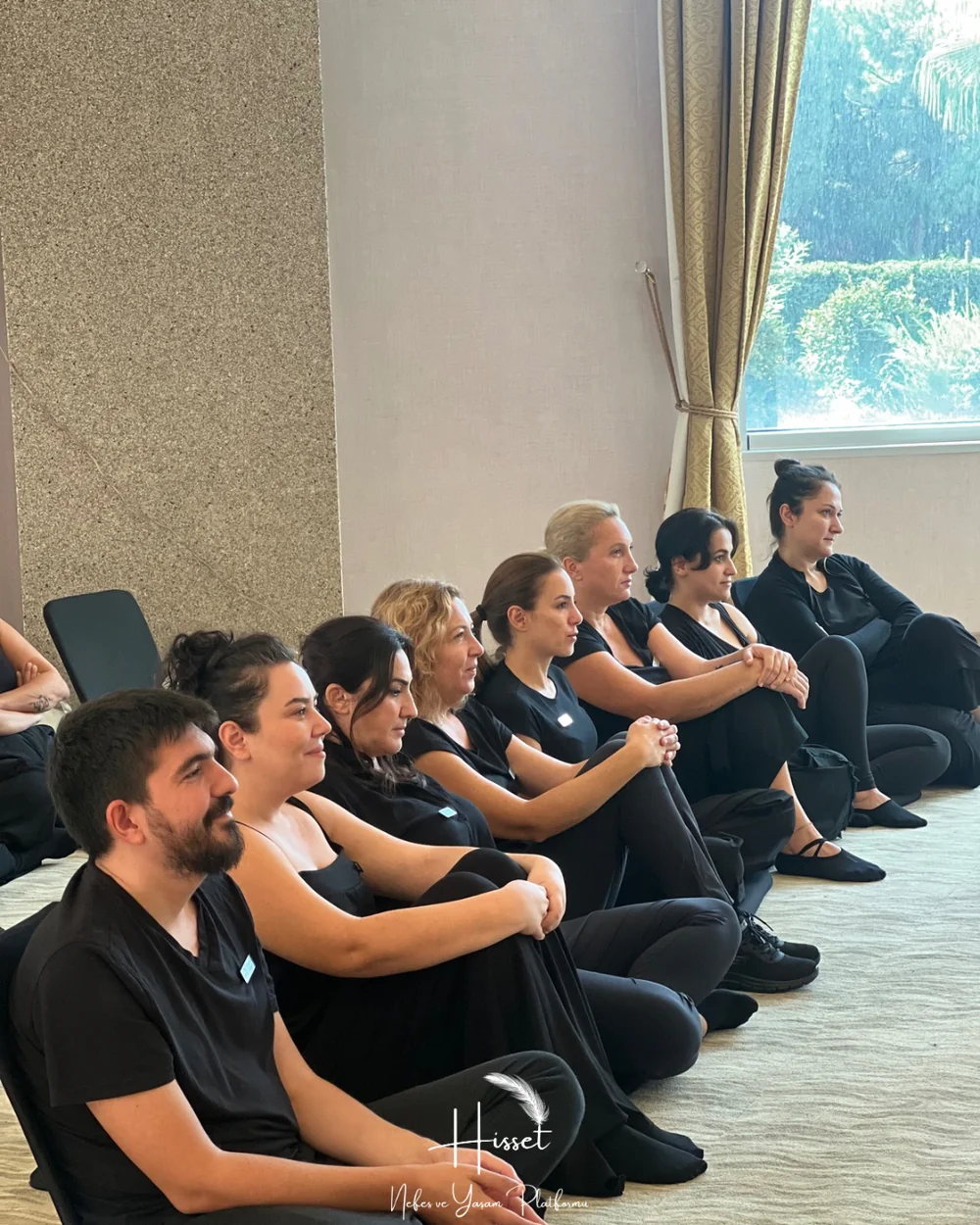 Hisset kampında grup çalışmasına katılan katılımcılar